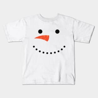 Smiling Snowman Kids T-Shirt